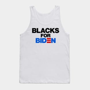 BLACKS FOR BIDEN TRUMP Tank Top